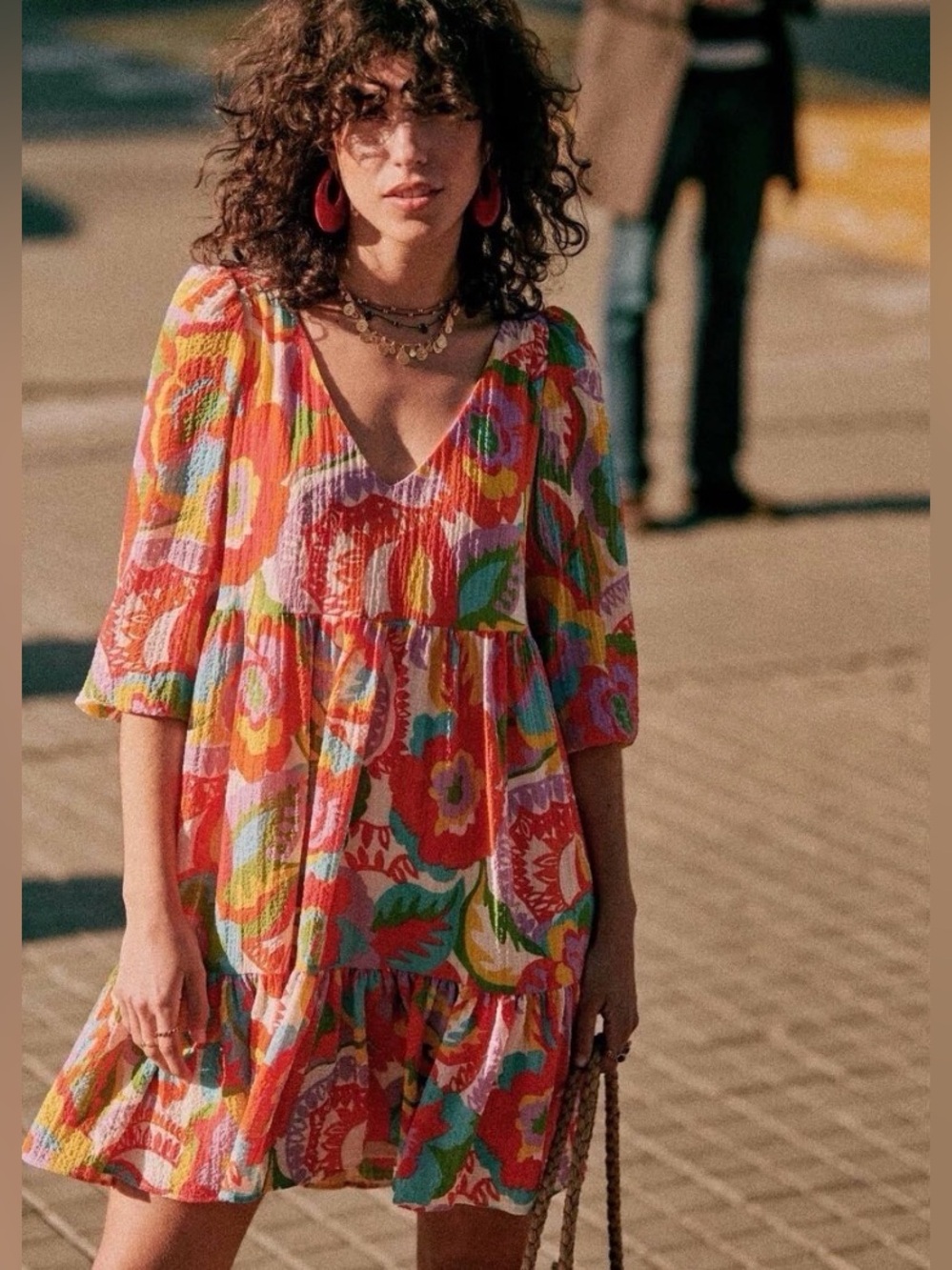 Sezane Vanessa Dress Sz 40 US 8